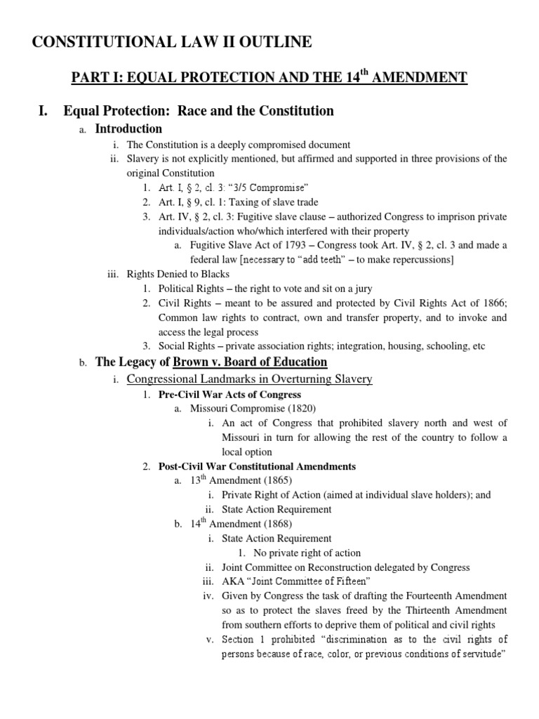 Constitutional law essay outline image