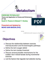 Lecture 5 (Exercise Metabolism)