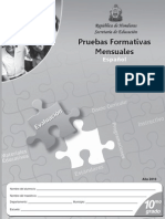 Prueba Formativa 10º Español (2010)
