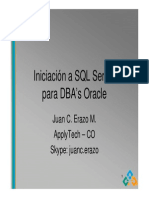 Introducción A SQL Server para Oracle DBAs