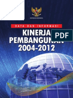 Buku Datin Kinerja Pembangunan 2004-2012