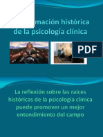 Aproximación Histórica de La Psicología Clínica