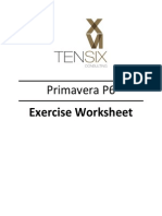 Primavera P6 Exercise Worksheet