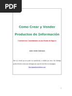 Download Como Crear Productos de Informacion by Sarita SN2052315 doc pdf