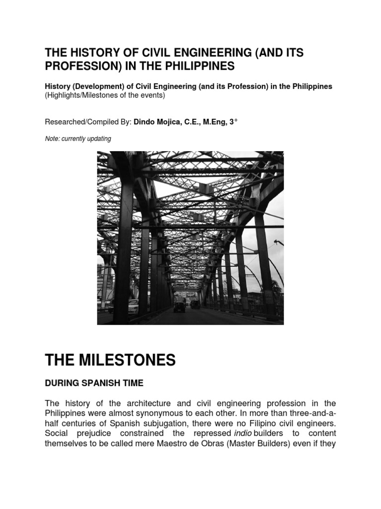 history of civil engineering in the philippines essay