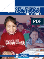 Plan de Implementacion Estrategica de Educacion 2012-2016