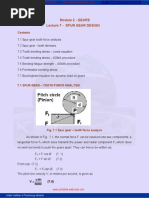 Spur Gear Design