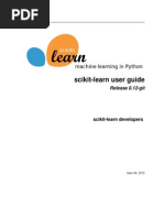 Scikit Learn User Guide 0.12