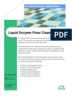 Liquid Enzyme Floor Cleaner: Avir Natural Clean Applications