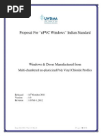 uPVC Windows Indian Standard