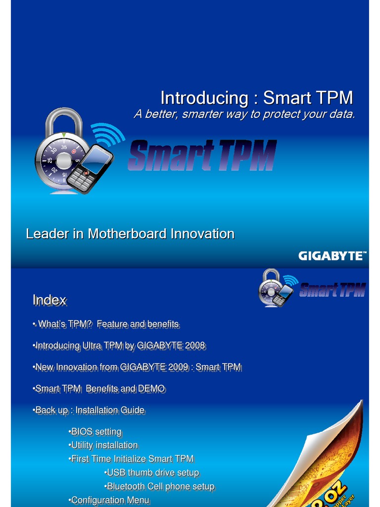 Gigabyte Smart TPM | PDF | Computer Security | Security