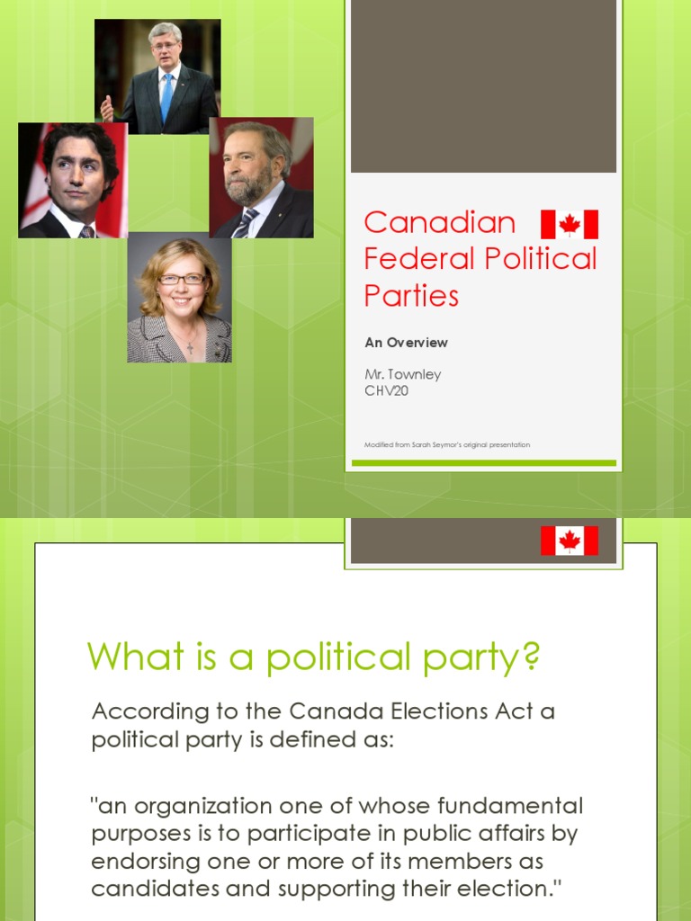 chv20 canadian political parties Politics Of Canada Elections