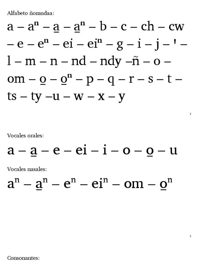 Alfabeto Nomndaa Pdf