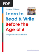 Download How Your Child Can Learn to Read and Write Before6 Using the Montessori Method Free by Montessori Helper SN205292510 doc pdf