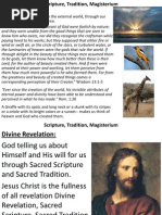 Scripture, Tradition, Magisterium