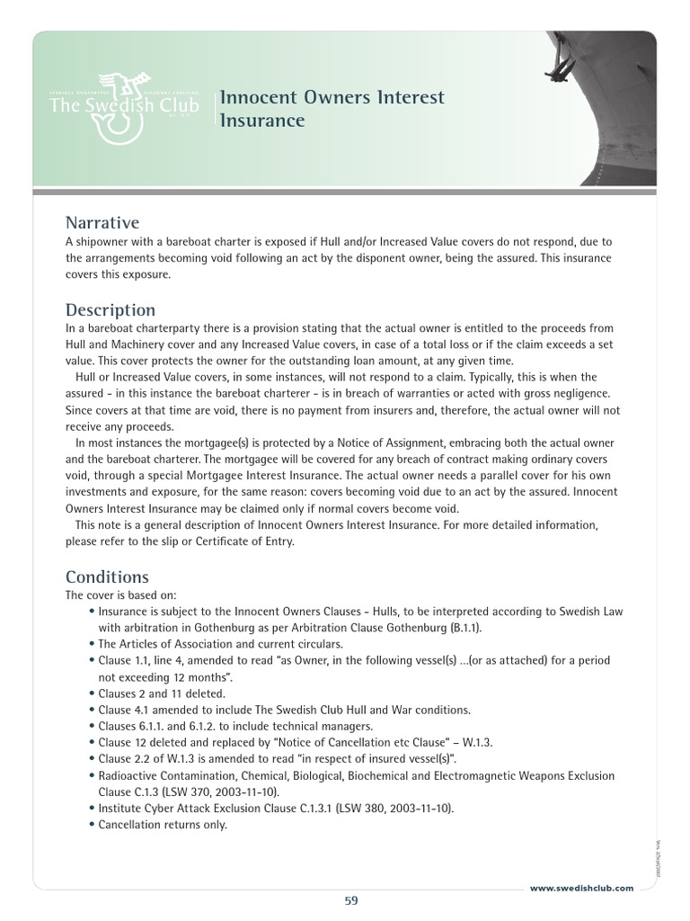 28.InnInnocent Owners Insuranceocent Owners Interest PDF Insurance