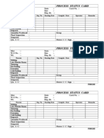 Process Status Form