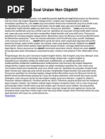 Uraian Objektif Dan Non Objektif