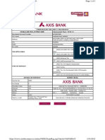 Axis Bank cyber receipt for CBDT e-tax payment