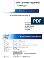 Presentation On Summer Vocational Training At: Accessories Division Lucknow