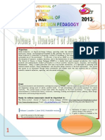 Journal of Inquiry in Design Pedagogy (JIDEP) Journal Release Vol. 1.1 June 2013-Abstracts Illustrated