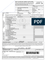 Indian Income Tax Return Verification Form (ITR-V