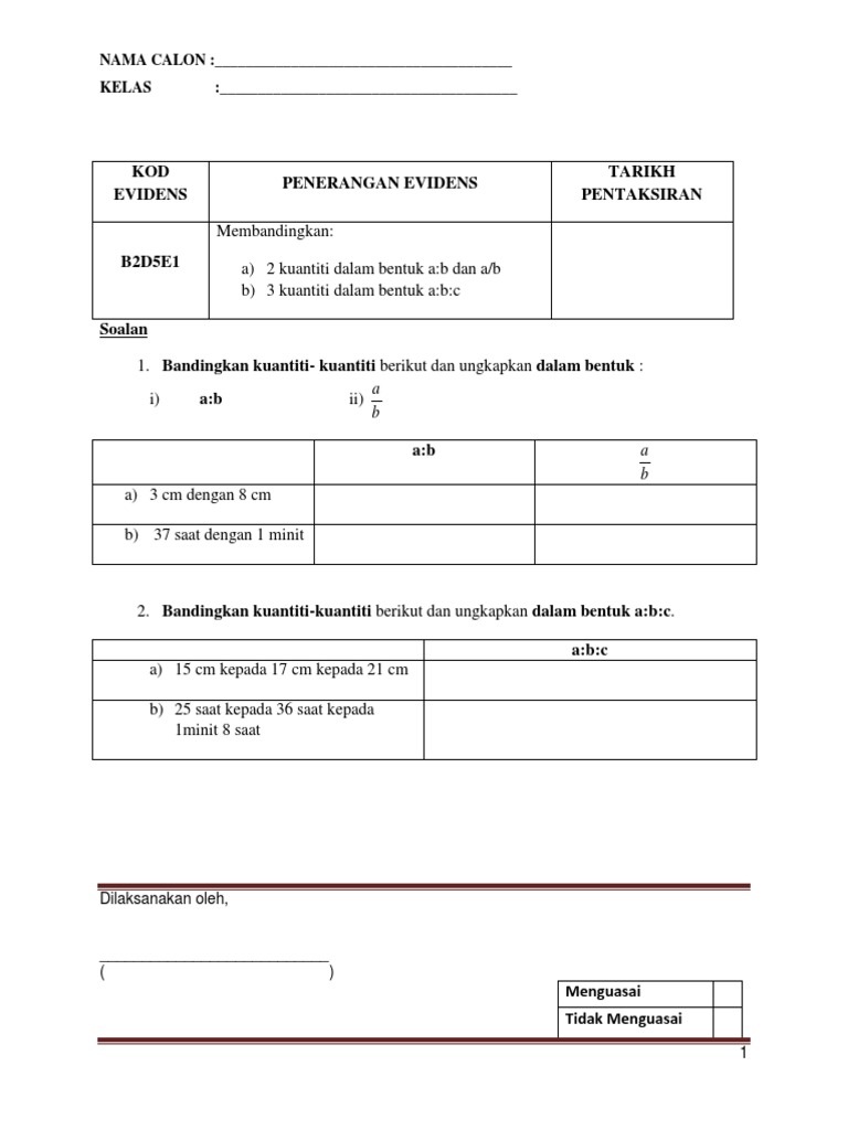 Bab 5 Nisbah Kadar Dan Kadaran New Pdf