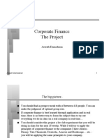 Corporate Finance The Project: Aswath Damodaran