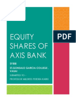 Ananlysis Equity Shares of Axis Bank