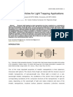 Metal Nanoparticles For Light Trapping Applications