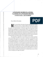 La Psicolog Educativa en La Escuela y La Escuela en La Psic Educativa PDF