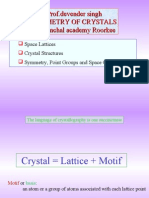 Prof - Devender Singh Geometry of Crystals Vidyanchal Academy Roorkee