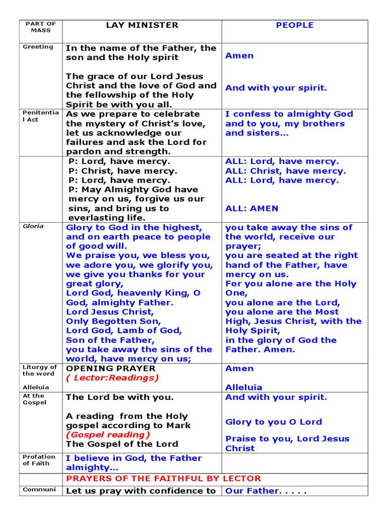 (LectorReadings) Prayers of The Faithful by Lector PDF Worship