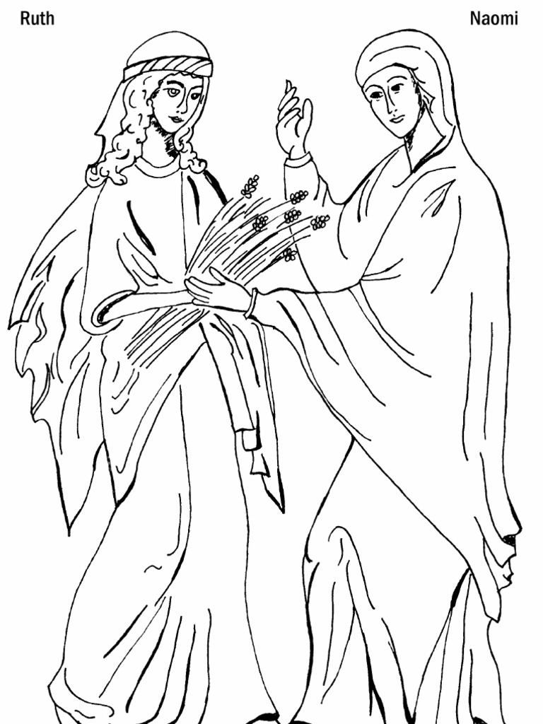 Download Ruth and Naomi Coloring Page