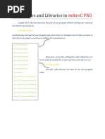 Header Files and Libraries in MikroC PRO