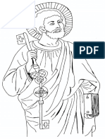 ST Peter Coloring Page