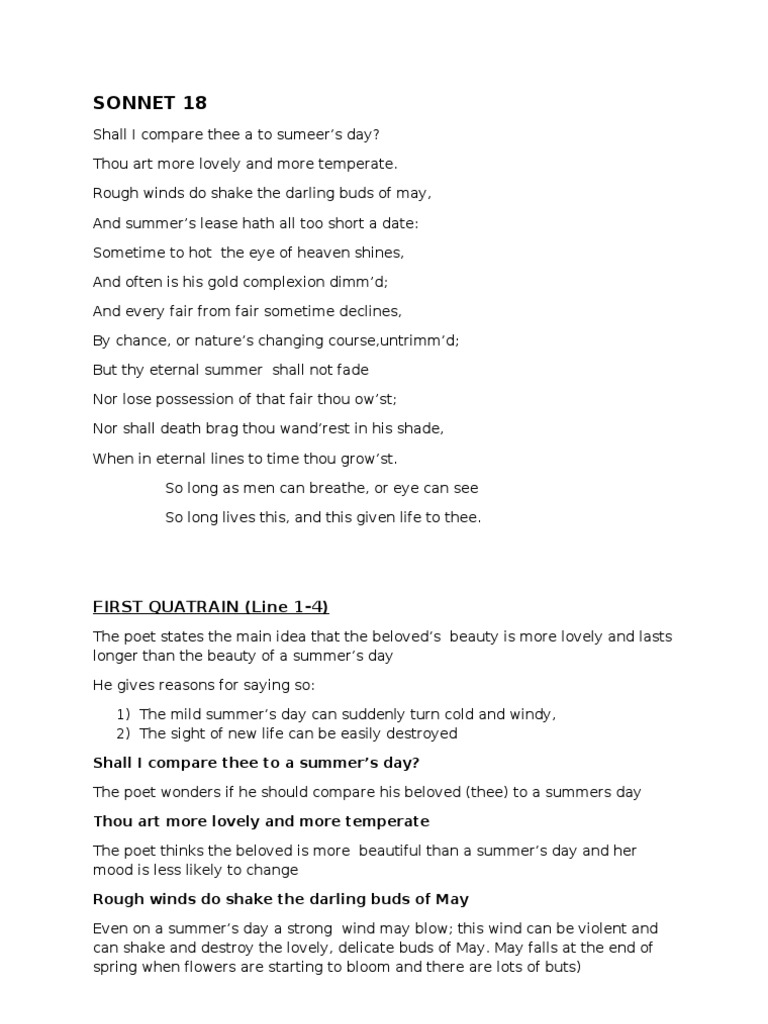 Shall I Compare Thee a to Sumeer’s Day? Thou Art British Poems Poetry