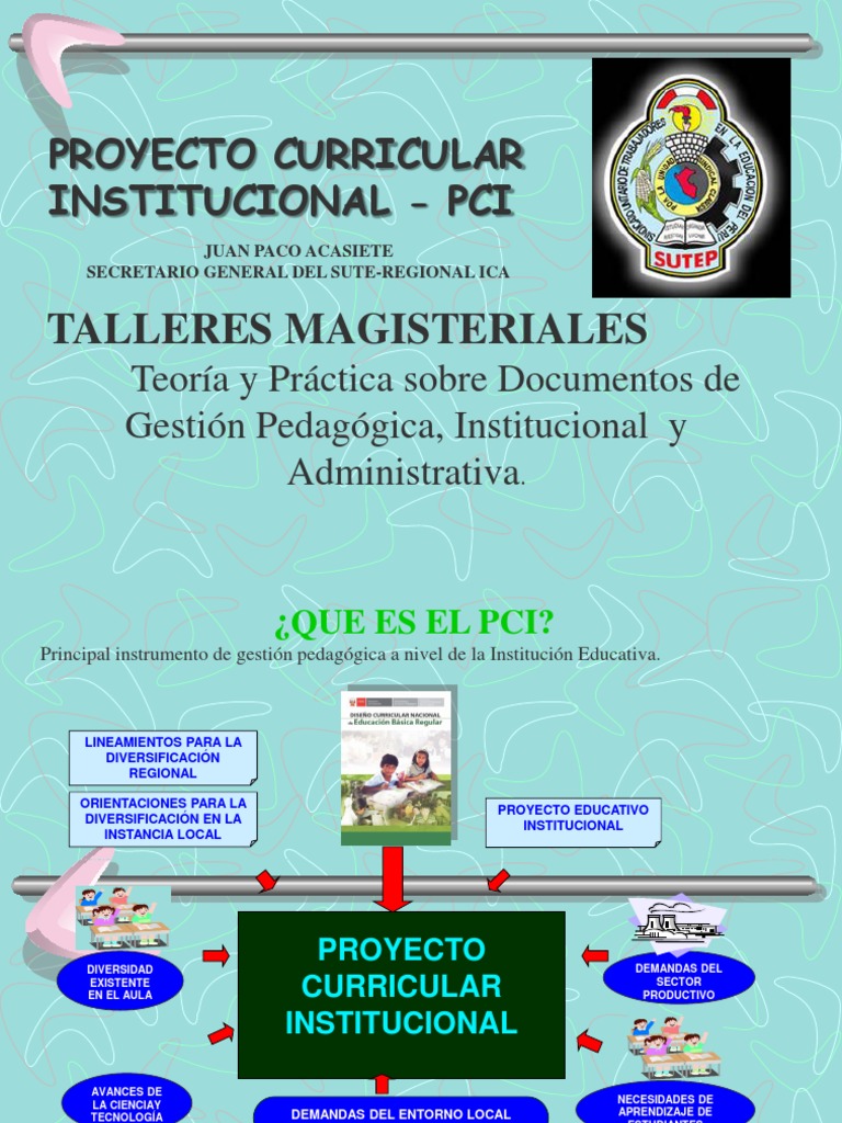 Proyecto Curricular Institucional - PCI | PDF | Plan de estudios ...