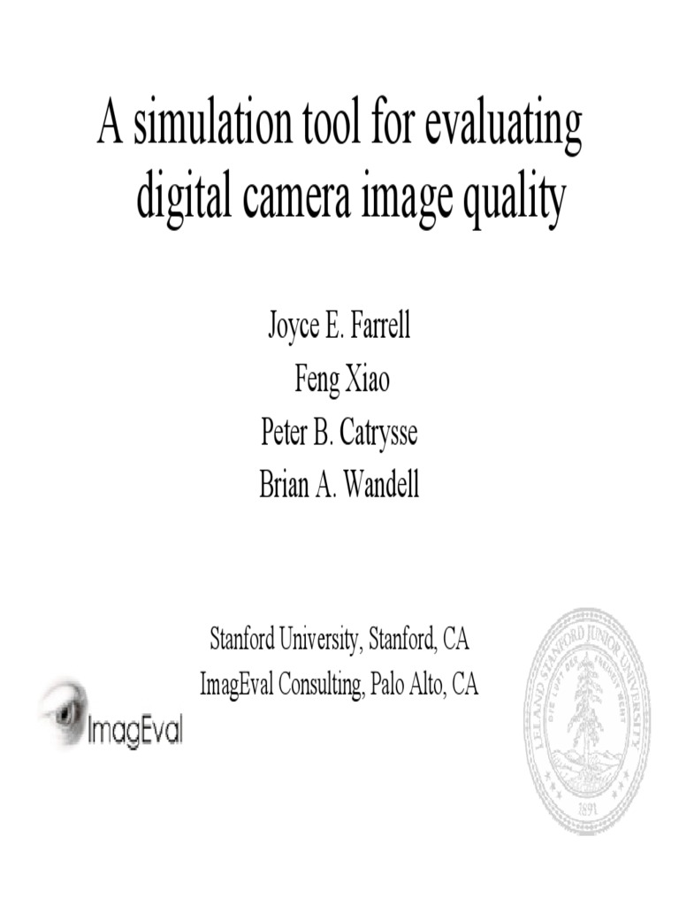 Digital Camera Quality Simulation Tool | PDF | Color Balance | Pixel