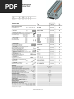 Spring Cage Knife Disconnect Feed-Through Terminal Block ST 2,5-MT