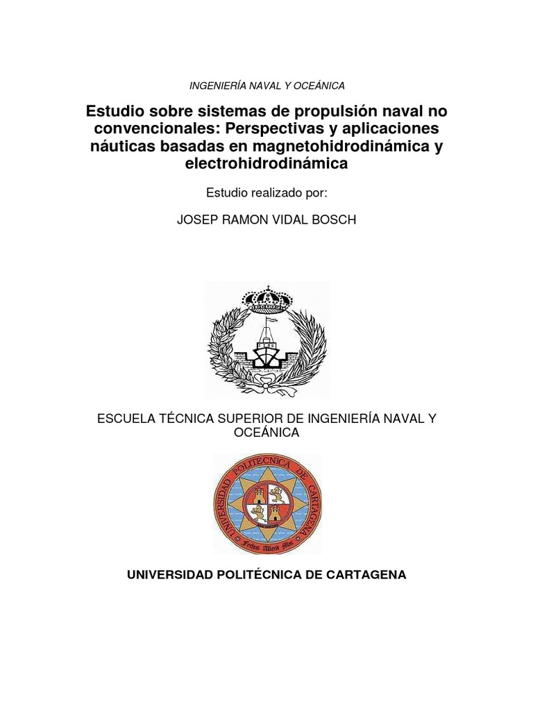 La Propulsin Magnetohidrodinmica y Electrohidrodinmica PDF | PDF ...