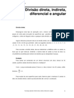 Divisões no divisor universal: direta, indireta, diferencial e angular