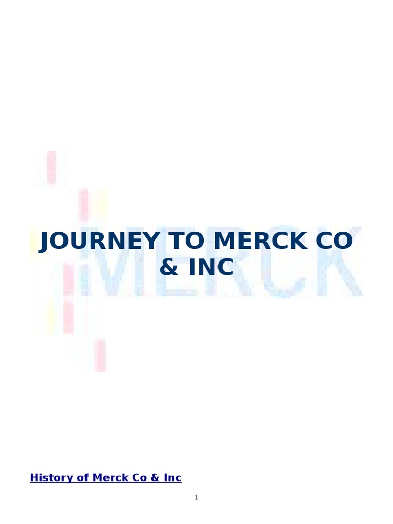Merck Strategic Management Report | PDF | Strategic Management | Equity ...