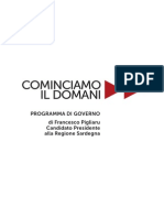 Il programma di Francesco Pigliaru