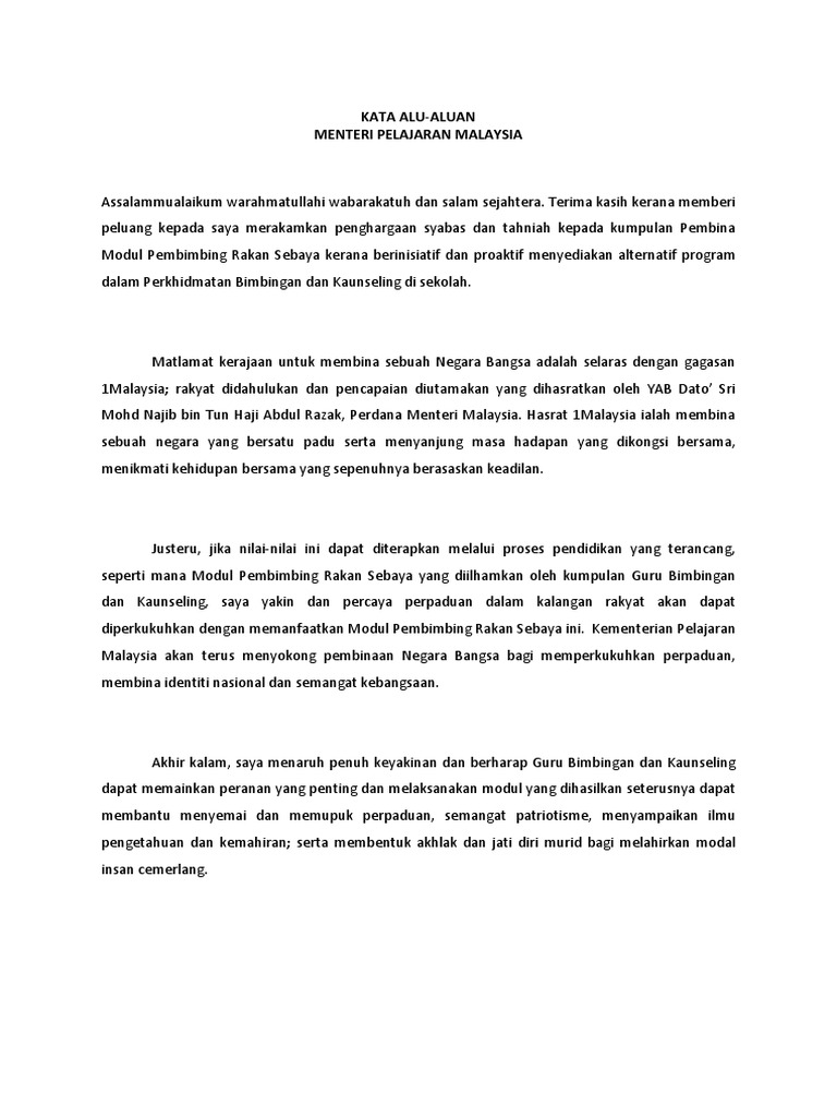 Modul PRS Kebangsaan  PDF