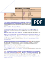 Personal Pronouns