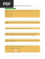Ejercicios Propuestos para Rectas