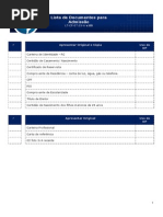 Documentos Admissao