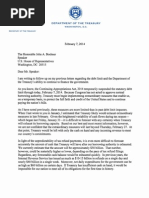 Debt Limit Letter to Boehner