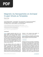 Magnetic Au Nanoparticles on Archaeal S Layer Ghosts as Templates